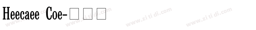 Helveticaneue Conden字体转换
